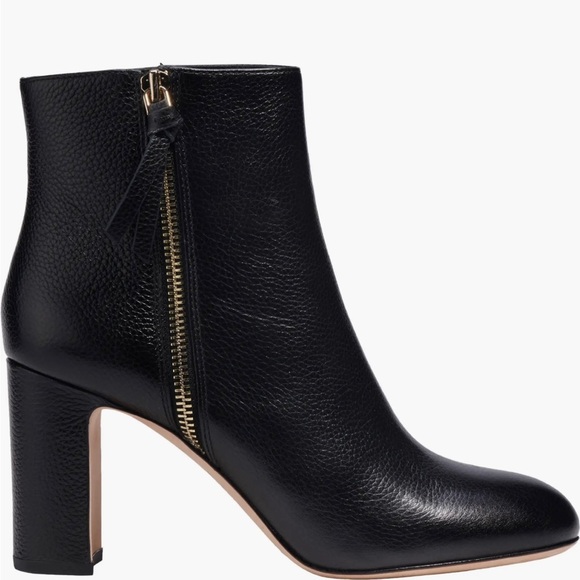 Kate Spade Leather Ankle Knott Zip Boot in Black size 6.5 - Picture 6 of 9